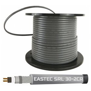Саморегулирующийся греющий кабель для обогрева труб SRL 30-2-CR (экранированный), 30 Вт/м, на отрез.