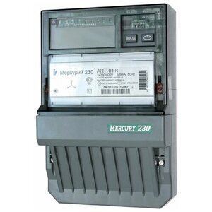 Счётчик электроэнергии Меркурий 230 AR-01 R 5-60А, 3-х фазный / ЖКИ / 1 тариф