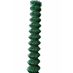 Сетка рабица ПНД зеленая (проволока жила Ф1.4мм с пластиком Ф2.3мм, ячейка 55*55мм, высота 1,5м, длина 10м)