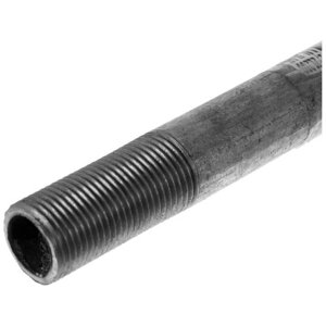 Сгон сантехнический / Фитинг для труб / Сгон для труб 1" стальной оцинкованный ДУ-25 мм, L-130 мм