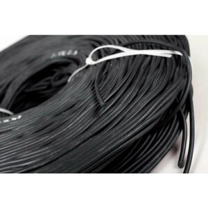 Шнур резиновый уплотнительный черный монолитный жесткий круглый 16 мм длина 6 метров