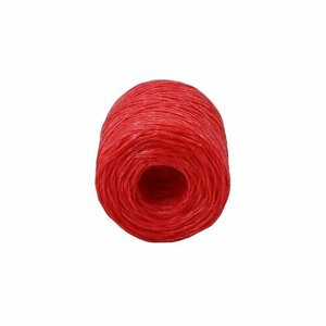 Шпагат из полипропилена Kraftcom, 3мм х 100м (6шт), цвет - красный / веревка для белья, для подвязки растений, веревка для хозяйственных работ