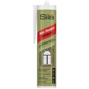 Sila PRO Max Sealant, силиконовый универсальный герметик, серый, 290 мл, SSUGR0290