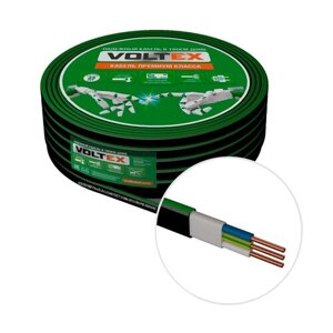 Силовой кабель Voltex ВВГ-Пнг (А) Двужильный 1,5 мм²10 м