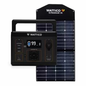 Солнечная электростанция портативная комплект WATTICO Camp 300 PRO + солнечная батарея 95 Вт