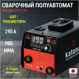Сварочный аппарат полуавтомат KATANA GTX-190 сварка без газа на 190 А.