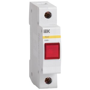 Световой индикатор (лампа сигнальная) для распределительного щита IEK MLS10-230-K04