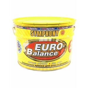 Symphony краска водоэмульсионная euro-balance 2 супер белая 0.9л