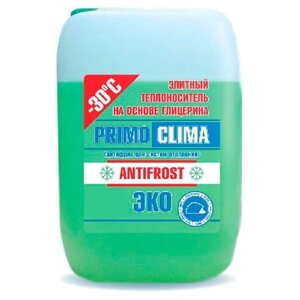 Теплоноситель Primoclima Antifrost (Глицерин) -30C ECO 10 кг канистра (цвет зеленый)