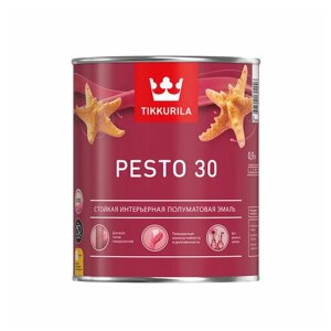 Tikkurila Euro Pesto 30 / Тиккурила Песто 30 эмаль алкидная для внутренних работ полуматовая база А 9л