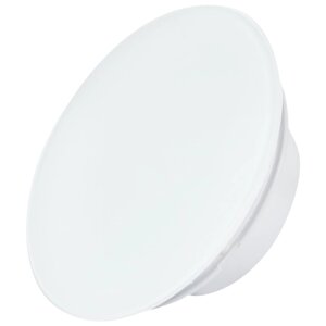 Тонкий бесшумный вытяжной вентилятор для ванной Mmotors ММР 100 пластик круг белый глянец