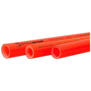 Труба из сшитого полиэтилена PE-X СТМ 16х2 мм для теплого пола c антидиффузионным слоем EVOH (100 м) красная