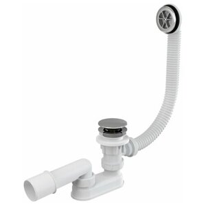 Трубный (коленный) сифон для ванны Alcadrain A505CRM белый 330 мм 438.2 г