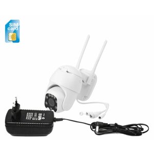 Уличная IP-камера 3G/4G видеонаблюдения с SIM картой HD ком 3MP-4G Mod: SE111 (U57842LU) запись в облако Amazon и датчик движения. Работа от sim-карт