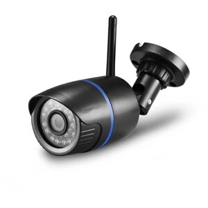 Уличная IP Wi-Fi SMART камера Xmeye-750IPW 2MP (Пластик/Черная)/ Уличная Wi-Fi камера для дома/дачи/офиса/подъезда 1080P