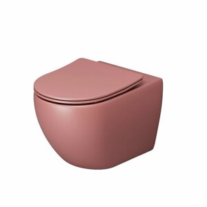 Унитаз Grossman Color GR-4411PIMS розовый матовый, с крышкой микролифт