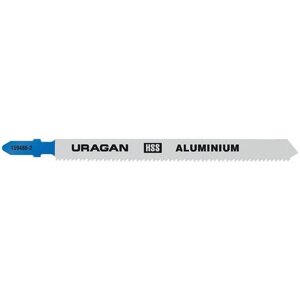 URAGAN T318B, T-хвост, по металлу, HSS, шаг 1.8 мм, 106 мм, 2 шт, полотна для лобзика (159486-2)