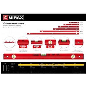 Уровень строительный MIRAX 800 мм 34610-080