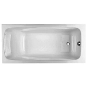 Ванна Jacob Delafon Repos 170x80 без антискользящего покрытия (E2918-S), чугун, глянцевое покрытие, белый