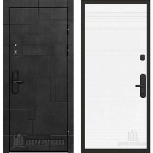 Входная дверь Regidoors флагман доминион Style S11 "Эмаль белая" с электронным биометрическим замком 870x2040, открывание правое