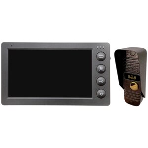 Видеодомофон вызывная панель PAL и монитор 7 дюймов TFT LCD, PAL домофон медный антик
