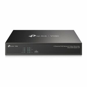 Видеорегистратор для видеонаблюдения TP-Link VIGI NVR1004H-4P VIGI 4-канальный сетевой с поддержкой PoE+ PROJ