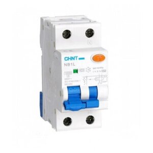 Выключатель автоматический дифференциального тока 1п+N C 25А 30мА тип AC 10кА NB1L (36мм) (R) код 203109 | CHINT (2шт. в упак.)