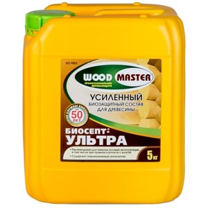 WOODMASTER пропитка БИОСЕПТ Ультра, 5 кг, зеленовато-фисташковый
