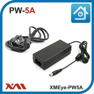 XMEye-PW5A. 12 Вольт. 5 Ампер. Импульсный блок питания для камер видеонаблюдения.