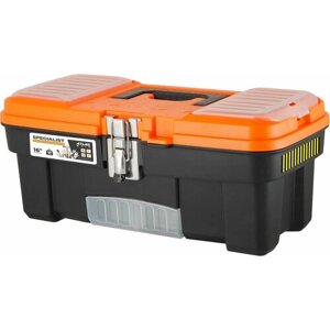 Ящик для инструментов Specialist 16" с металлическим замком черный/оранжевый, 414х212х175