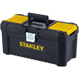 Ящик STANLEY STST1-75518 Essential Toolbox Metal Latch, 41x20x20 см, 16 , черный