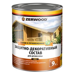 Защитно-декоративный состав ZERWOOD (ZDS) - 0,85 л, бесцветный