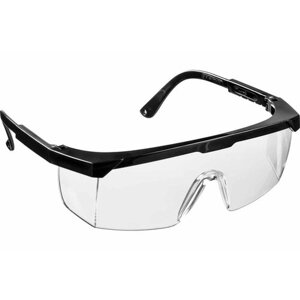 Защитные очки Профессионал прозрачные с чёрной оправой JL-D016 079037