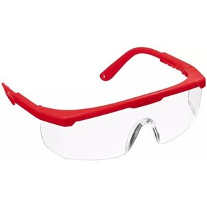 Защитные прозрачные очки спектр 5 монолинза с дополнительной боковой защитой, открытого типа ЗУБР 110328