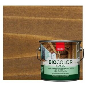 Защитный декоративный состав для древесины NEOMID BioColor Classic дуб матовый 0,9л