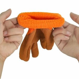 Зимние рабочие полиакриловые перчатки с латексным покрытием (4 пар в упаковке)