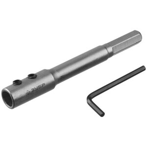 ЗУБР 140 мм, удлинитель для сверл левиса, HEX 12.5 мм, 2953-12-140