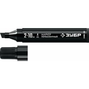 ЗУБР МП-1000К 2-10 мм, клиновидный, черный, Перманентный маркер, профессионал (06333-2)