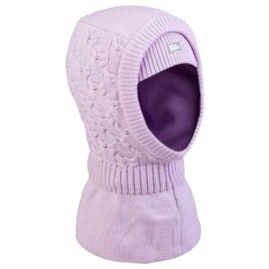 Балаклава шлем TuTu для девочек зимняя, размер 44-48, фиолетовый