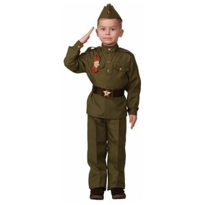 Батик Детская военная форма Солдат в пилотке, рост 134 см 8008-2-134-68