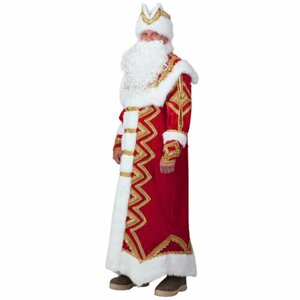 Батик Карнавальный костюм для взрослых Дед Мороз Великолепный, 54-56 размер 325-54-56