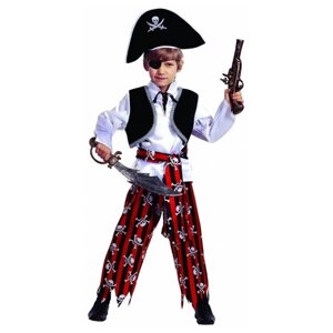 Батик Карнавальный костюм Пират, рост 110 см 7012-110-56