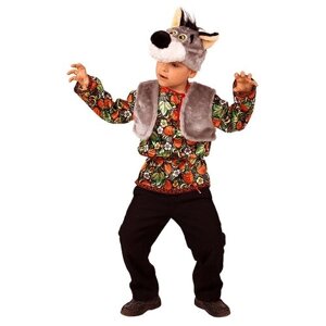 Батик Карнавальный костюм Волчонок Ерёмка, рост 128 см 5000-128-64