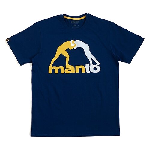 Беговая футболка Manto, силуэт полуприлегающий, размер L., синий