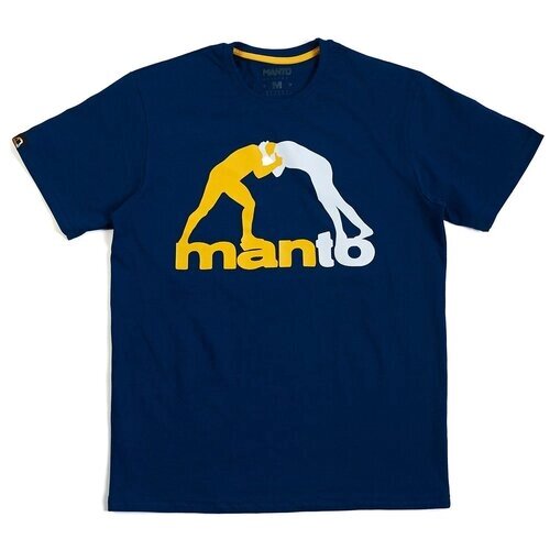 Беговая футболка Manto, силуэт полуприлегающий, размер S, синий