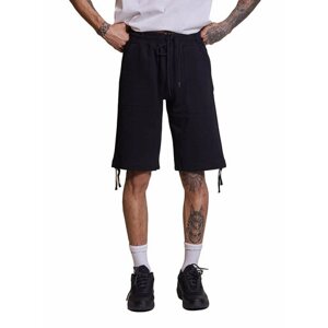 Бермуды C. P. company diagonal raised fleece regular shorts, размер M, черный