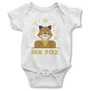 Боди детское Wild Child Бесподобный мистер Фокс / Уэс Андерсон Для новорожденных Для малышей, размер 6-9 мес.