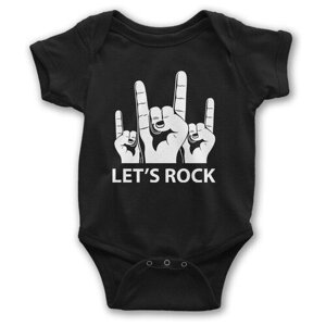 Боди детское Wild Child Lets Rock / Рок Музыка Для новорожденных Для малышей, размер 2-4 мес.