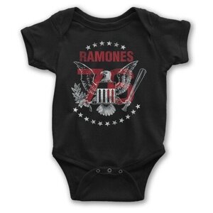Боди детское Wild Child Ramones / Рамоунз Для новорожденных Для малышей, размер 12-18 мес.