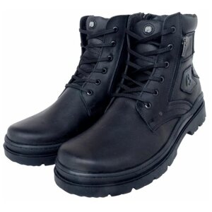 Ботинки FS, зимние, натуральная кожа, натуральный нубук, полнота 8, размер 49, черный